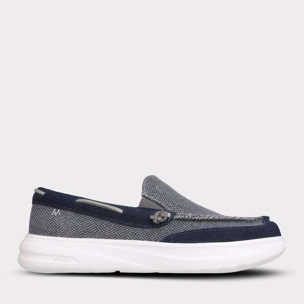NEW LAMO men\'s calvin slip-on boat shoe in navy New Men main image 2